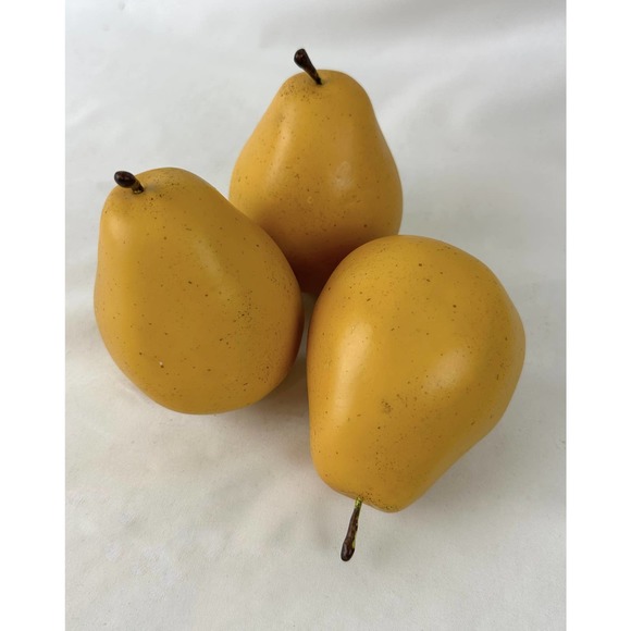 Decorative Pears With Stars Western Cowboy Ranch Theme Vintage Set Of 3 - Picture 3 of 5